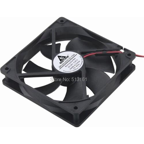 20PCS Gdstime High Speed 3000RPM 24V Computer Case 120x120x25mm Ball Bearing 24V Cooling Fan