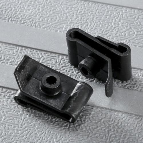 50Pcs Plastic Plug Fastener Hood Prop Rod Support Clips Auto Car Clips Fender Retainer Fastener Clips 5mm Hole for Toyota Mazda