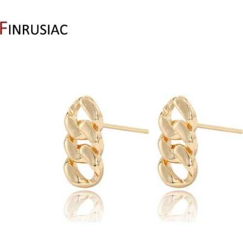 NEW Trendy Women Earing 2021 Korean Style Simple Design Gold Stud Earrings Jewelry Accessories Wholesale