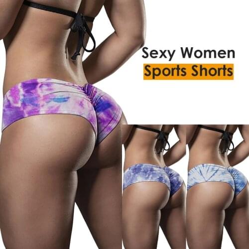 LOOZYKIT Women Mini Sports Shorts Yoga Skinny Pants Gym Training Colorful Print Shorts Fitness Yoga Shorts Exercise Trackpan