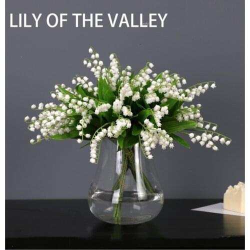 1pcs Artificial Flowers Lily Fake Plastic Lily Flower Bridal Bouquet Wedding Party Decor Flores Artificiales