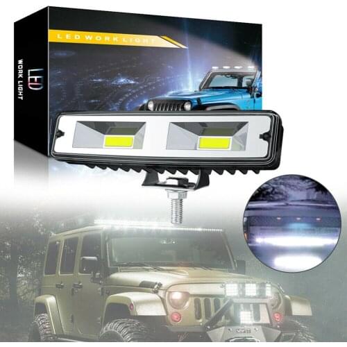 12V LED Work Light 2LED 4000LM Accessories Car Dustproof Lamp Off-Road