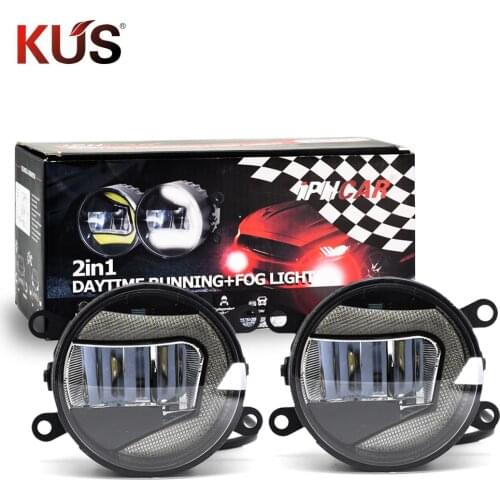 3.0 inch fog projector lens Waterproof Super Bright 2 in 1 LED Daytime Running Light LED Fog Lamp 3.0'' Projector Fog Light