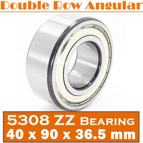5308 ZZ Bearing 40 x 90 x 36.5 mm ( 1 PC ) Axial Double Row Angular Contact 5308ZZ 3308 ZZ 3056308 Ball Bearings