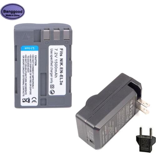 Banggood 7.2V 1500mAh EN-EL3e EN EL3e ENEL3e Camera Battery for Nikon DSLR D300S D300 D100 D200 D700 D70S D80 D90 D50 L15