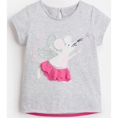 Bambino 2021 New Tees of Children 2-7 Years Animal Pure Cotton T shirt for Kids Girls Tops Clothing Baby Clothes Child Costume