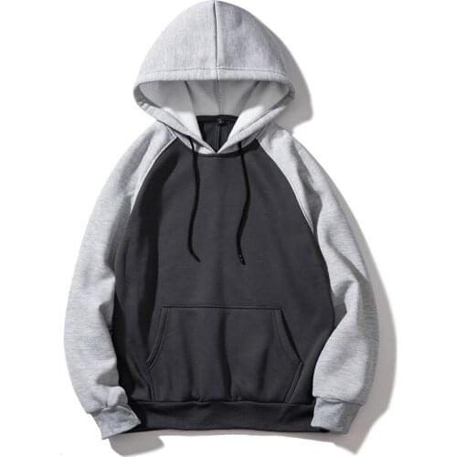 Brand Men Hoodie 2020 Autumn Hip Hop Streetwear Men Pullover Sweatshirts Hoodies Mens Solid Color Hoodie Plus EU size S-2XL
