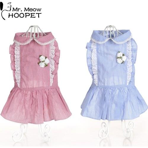 Hoopet Pet Clothes Dog Coat Cat Spring Summer Shirt Small Dog Casual Fashion Short Puppy Sleeves