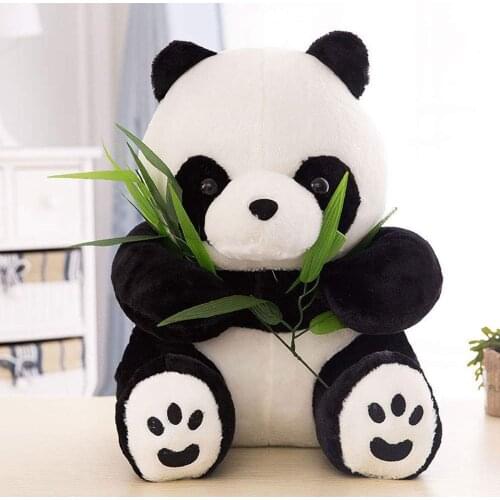 20cm Cute Baby Panda cushion Plush Stuffed Animal Doll Animals Toy Bear back Pillow Cartoon Kawaii Dolls Girls Gifts