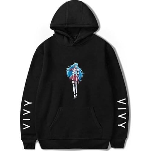 New Anime Vivy Fluorite Eyes Song Hoodies Sweatshirts Men Woman Fashion Solid Fleece Hip Hop Hoody Male Brand Kawaii Kids Tops
