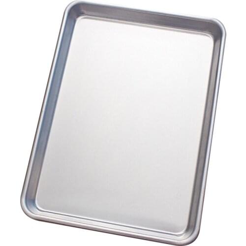 Aluminum Alloy Cake Baking Tray Cookie Sheets Square Rectangular Non Stick Oven Shallow Chassis Pans Storage Bakeware Tool 2021