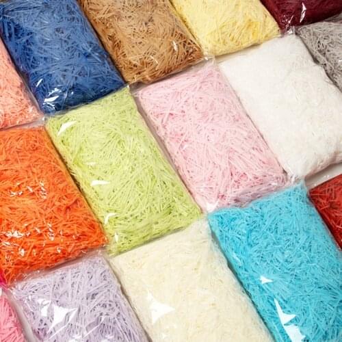 Raffia 100g Lafite Paper Colorful Shredded Crinkle DIY Paper Party Craft Paper Gift Box Decoration Practical Filling Material