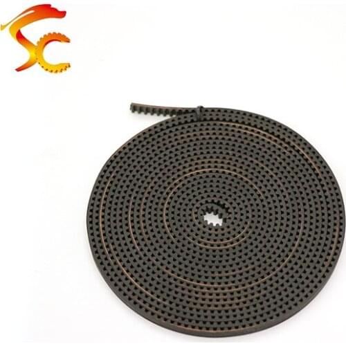 High quality 5Meters/lot GT3 6mm width open ended rubber timing belt for laser engraving CNC machines Free shipping(3GT 6MM)