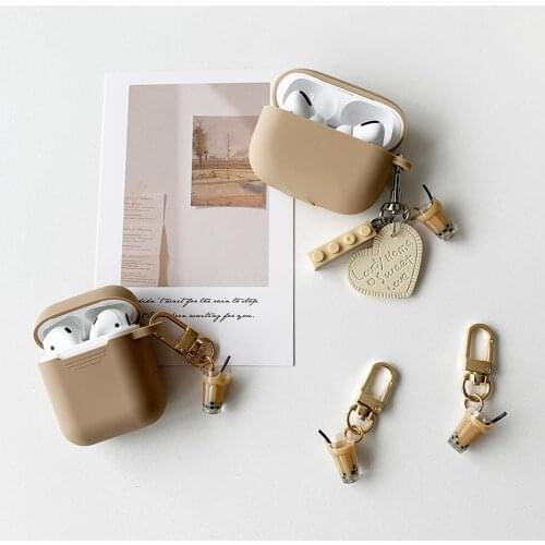 Cute Bubble Milk Tea Earphone Case For AirPods Pro Case Silicone Bluetooth Protective Cover For AirPods 1 Soft Headphone Shell