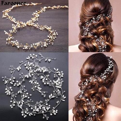 Western Wedding Jewelry Headdress Bride Handmade Top Wedding Hair Accessories Crown Floral Crystal Pearl Hair Ornaments
