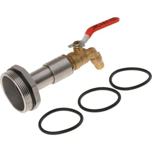 Ton Barrel Adapter Tap Faucet For Oil Water With O-ring Seal, Leak-proof