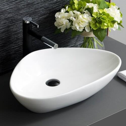 Triangle White Jingdezhen ceramic art counter basin wash basin basin colorful lavabo sinks Bathroom sinks wash basin