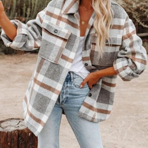 Yosong Women's Plaid Coats