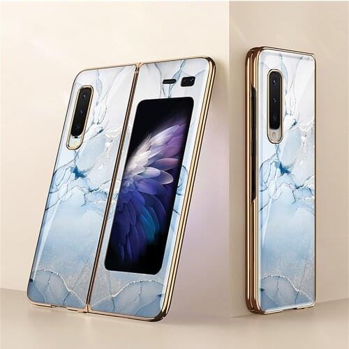 Protective Cover for Samsung Galaxy Fold / Fold2 F9000 W20 Z Flip Phone Accessories All-inclusive Electroplating Phone Case