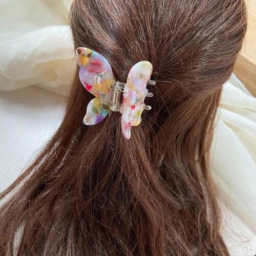 Women Barrettes Butterfly Hair Claws Hair Accessories Hairclips Hairpins Ladies Hairgrip Headwear Girls Ornaments Crab Bands