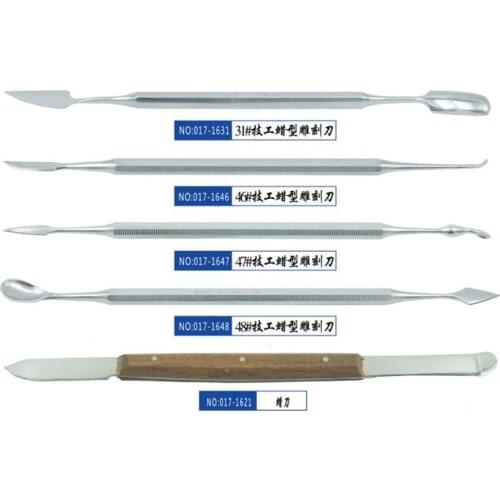 10 Pieces/lot Dental Lab Equipment Wax Knife Tools Surgical Dentist Sculpture Carving Instruments Tool Wax Carvers