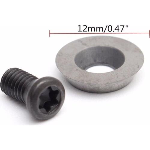 12mm Diameter Round Carbide Insert with Screw Woodworking Processing Blades for Boring Bar CNC Lathe Wood Turning Cutting Tool