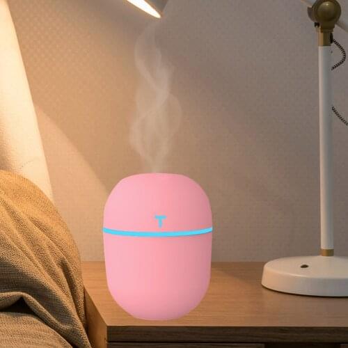 200ML Mini Ultrasonic Air Humidifier Romantic Light USB Essential Oil Diffuser Car Purifier Aroma Anion Mist Maker With LED Lamp