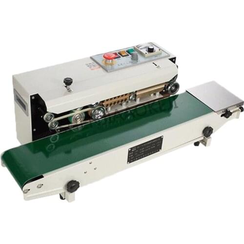 220v 110v Continuous Film Sealing Machine Plastic Bag Package Machine Food Sealer Horizontal Sealing Machine FR-770