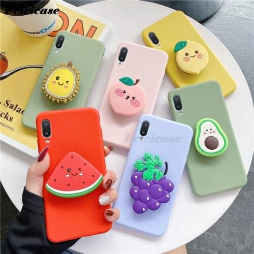 3D Cartoon Phone Holder Case For Samsung Galaxy A02 Silicone Soft Cover For Samsung A02 SM-A022F SM-A022F/DS Cases