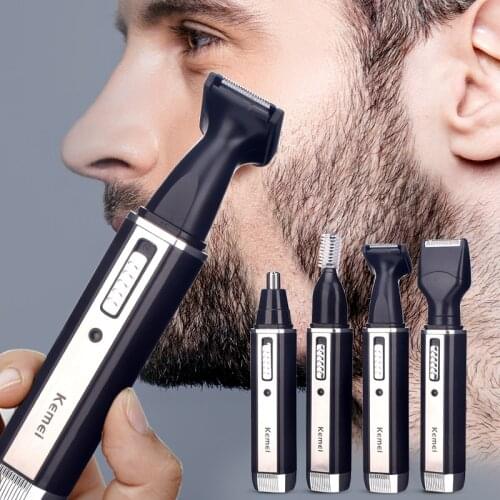 PTMJ 4 in1 Ear Nose Hair Trimmer Clipper Professional Painless Eyebrow and Facial Hair Trimmer for Men Women Hair Removal Razor