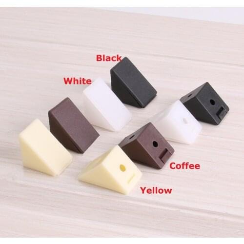 50Pcs/Lot 90 Degree Nylon Plastic Cabinet Furniture Closet Corner Bracket Joint With Screw