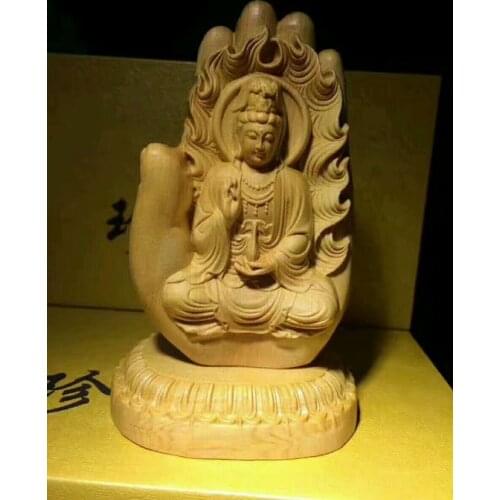 The hands of Thuja Buddha bless evil Miller Guan high 12cm car decoration