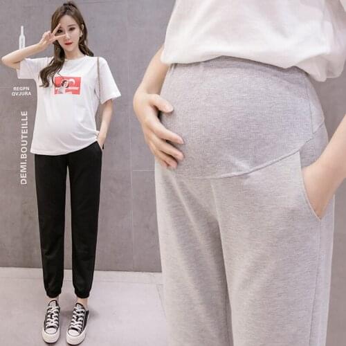 Pregnant Women Pants Spring And Autumn Fashion Sports Stomach Lift Pants Loose Pregnant Women Pants