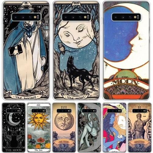 Witches moon Tarot Mystery totem Phone Case for Samsung Galaxy A51 A71 A50 A70 A40 A30 A20E A10 A01 A21 A41 M30S A6 A7 A8 A9 Plu