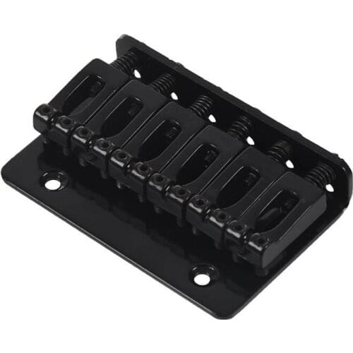 Black 6 string Fixed Hard Tail Guitar Bridge For Strat Guitar