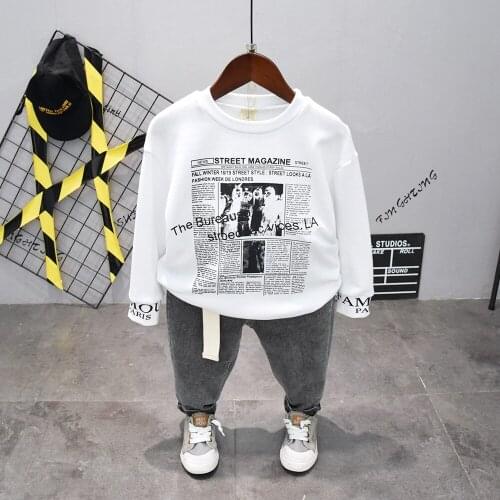 Children Tracksuit Kids Clothing Sets Baby Boys Fashion Sports Suits T-Shirts+Pants 2pcs Boy Clothes Set Spring Autumn 2-7years