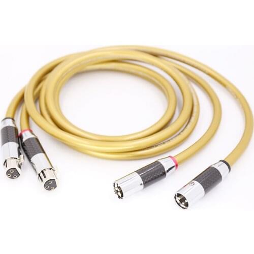 HI-End 5C Copper HIFI XLR Cable Pure OCC HIFI Dual XLR Male to Female Interconnect Cable