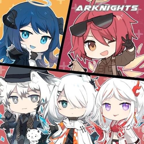 Game Arknights Executor Flamebringer Chen Skadi Acrylic Keychain Cosplay Anime Cartoon Figure Itabag Pendant Keyring Xmas Gift