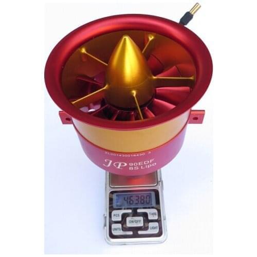 1 set EDF Full Metal Ducted Fan JP 90mm with three Choice Motor 8S KV1050 motor for jet RC