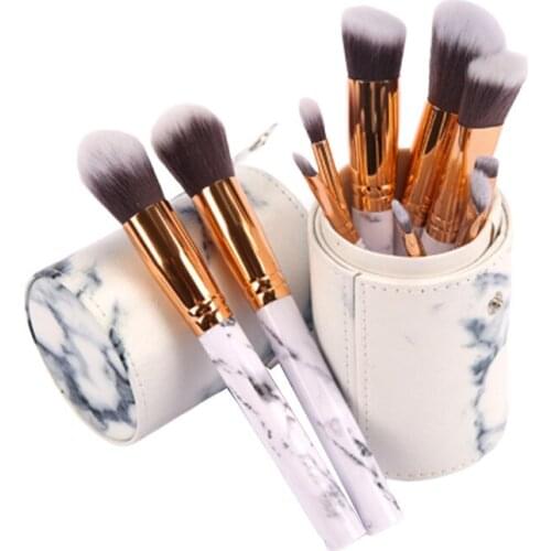 Marmer Make-Up Kwasten Set Oogschaduw Foundation Poeder Rand Controle Borstel Make up Borstel Maquiagem Cosmetische Schoonheid