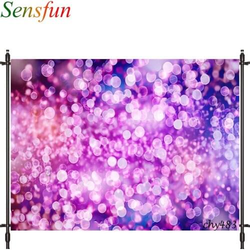 LEVOO Purple Sequins Light Phantom Fantasy Bokeh Spot Shiny Bling Children Photography Background Studio Photobooth