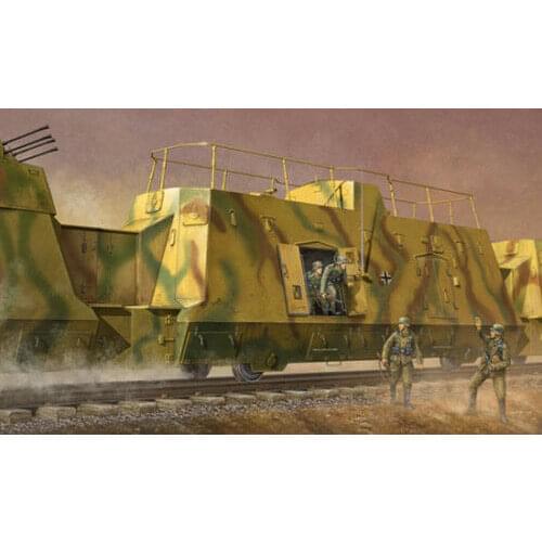 Trumpeter 01510 1/35 BP-2 Panzer Train Command Truck Artilley Vehicle Kit Model TH06938-SMT2