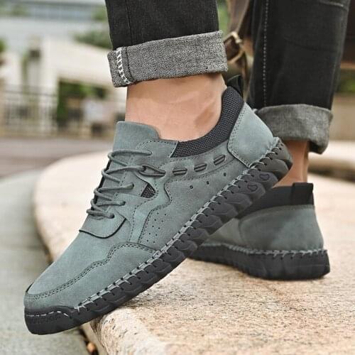 Men Shoes Casual Leather Handmade Men Sneakers Breathable Driving Shoes Designer Mens Loafers Fashion Moccasins Zapatos Hombre