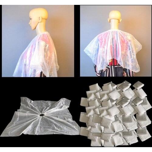50/100/200 Disposable Hair Cutting Capes Hairdressing Gown Home Barber Apron Dyeing Salon Hairdresser Cloth