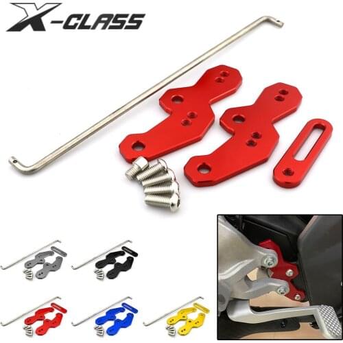 Motorcycle Rearset Back Shift Lift Foot Steps Pedal Shift Bracket Pad CNC Aluminum Accessories for Yamaha R15 V3 2017 2018 2019