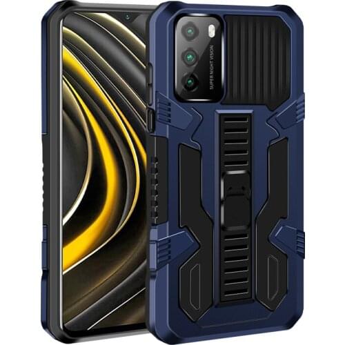 Shockproof Armor Case For Xiaomi POCO M3 Pro X3 NFC F3 Redmi Note 10 Pro 10s 9T 9A Strong Anti-Drop Kickstand Bracket Phone Case