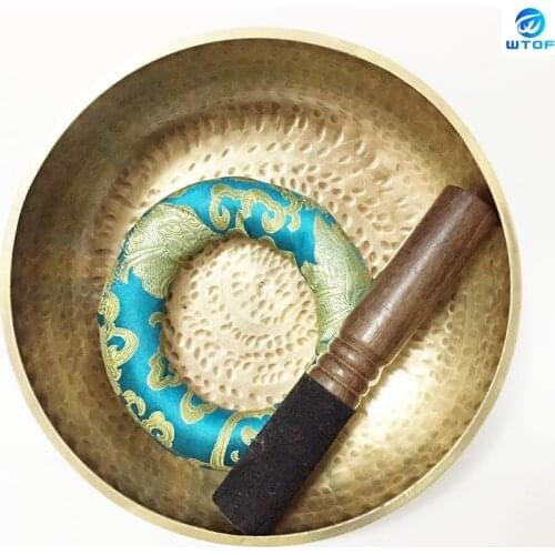 Handmade Tibetan Singing Bowls 7 Size Himalayan Buddha Yoga Meditation Bowls with Mallet/Cushion