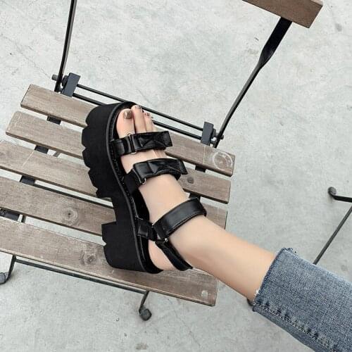 Elastic sandals Women Platform Shoes chunky sandals Casual Shoes high heels gladiators shoes summer sandals sapatps femiminos
