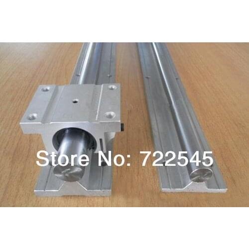 Wkooa 20 mm Linear Rail Set 2xTBR20 -1000 mm + 2xTBR20UU Block For CNC Parts Set