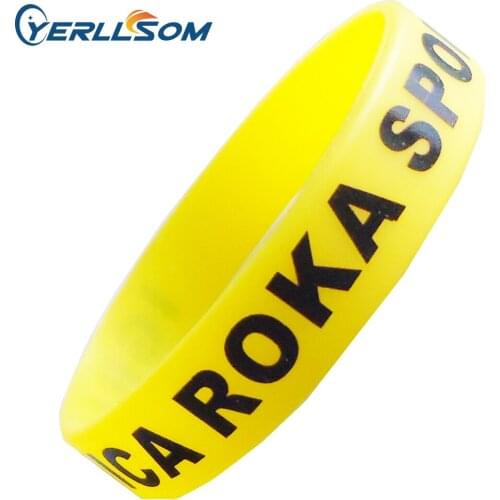 YERLLSOM 300pcs/Lot free shipping High Quality Custom personalized printing silicone bracelets for events Y060712